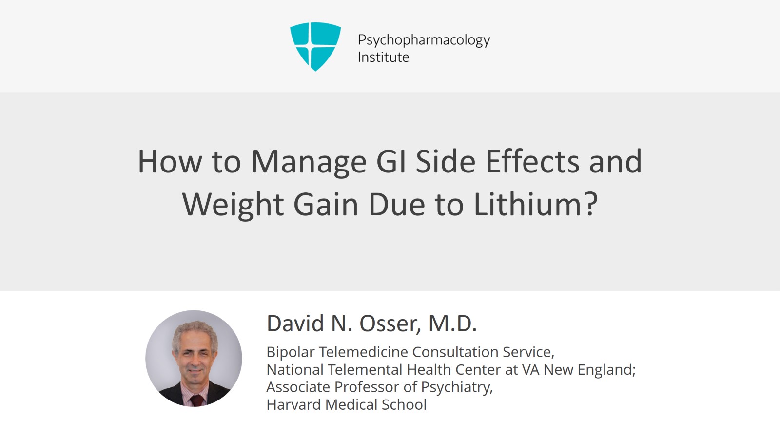 Psychopharmacology Institute